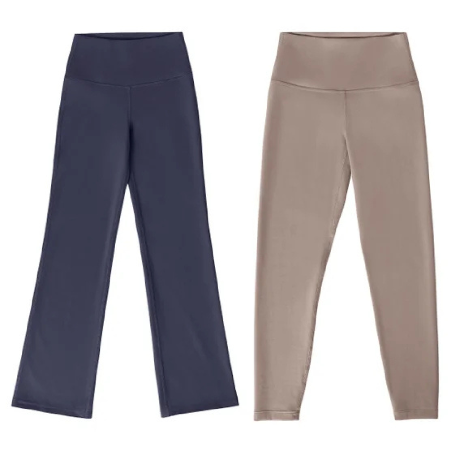 MONDETTA - Paquet de 2 Leggings pour Fille-pack-girls'-leggings-costco-1882727-beige-camel-chameau-blue-bleu-marine-navy