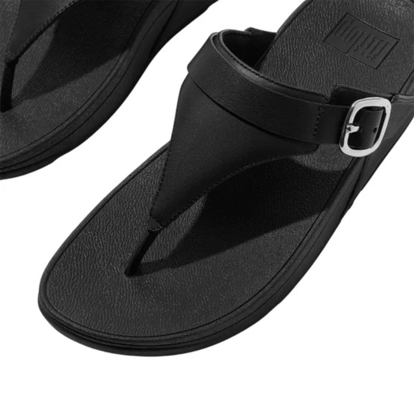 FITFLOP - Sandales Ajustables en Cuir Lulu pour Femme-Womens-Lulu-Ajustable-Leather-Toe-Post-Sandals-Noir-Black-2065381-2065375