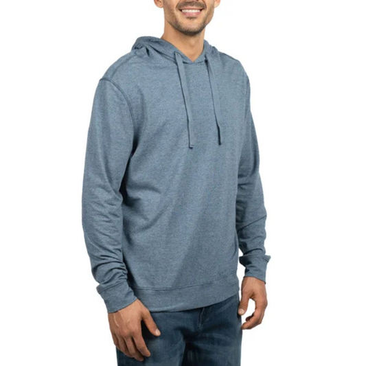 JACHS NEW YORK - Chandail Léger à Capuchon pour Homme-Mens-Lightweight-Pullover-Hoodie-Bleu-Blue-1976654-1995253