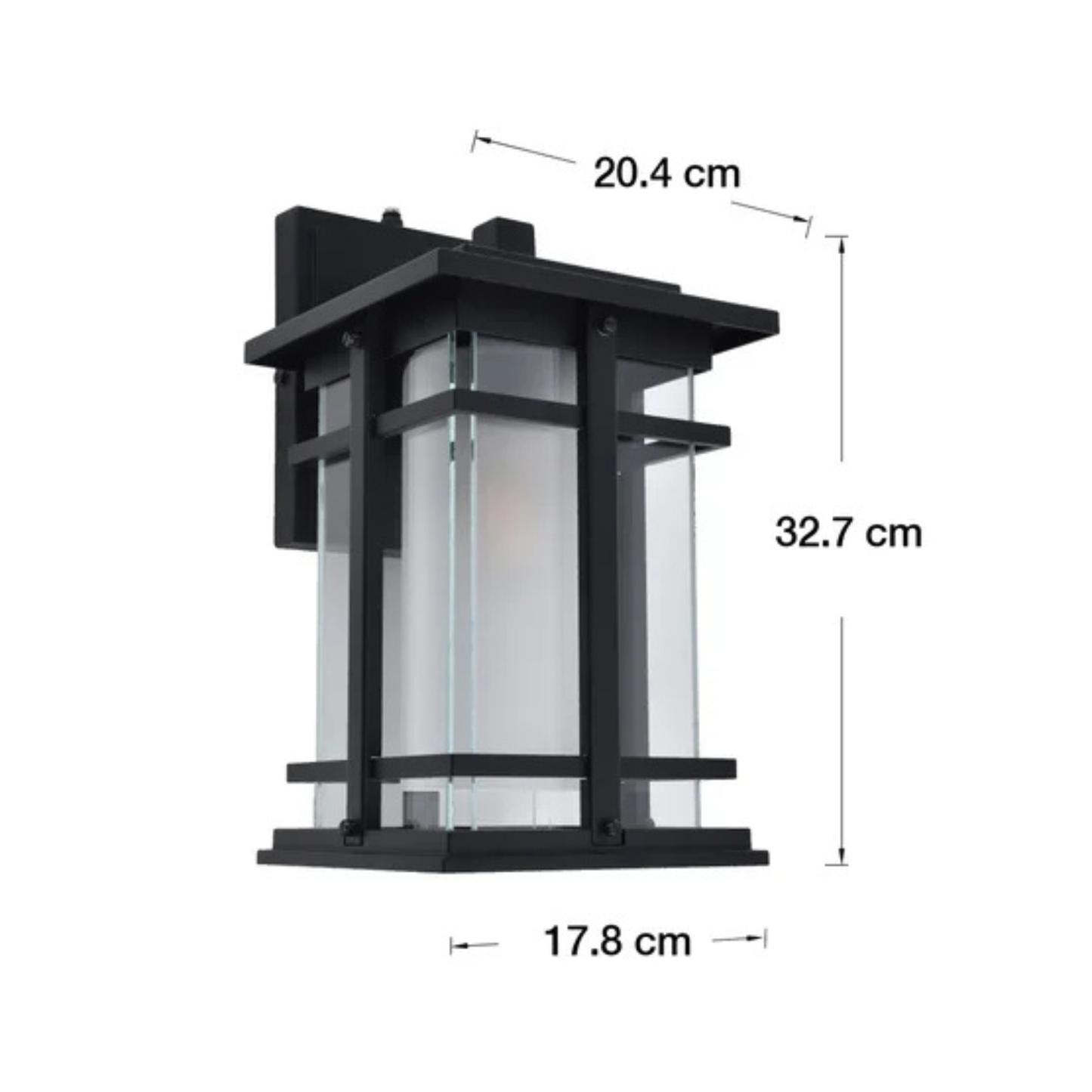 LUTEC - Lanterne Murale à DEL pour l'Extérieur-Craftsman-Style-Outdoor-LED-Wall-Lantern-1806320
