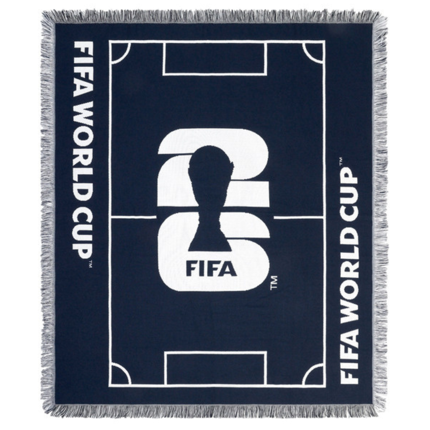 FIFA - Jeté en Tapisserie-Tapestry-throw-Marine-Blanc-Navy-white-1991361