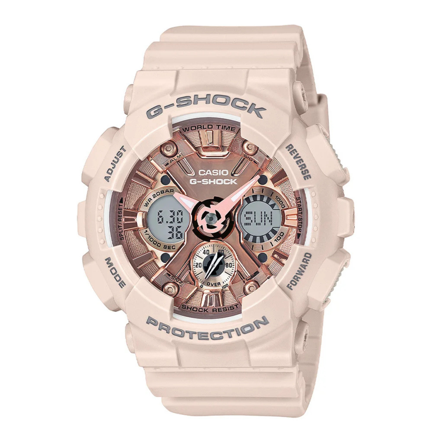 CASIO G-SHOCK - Montre pour Femme-Womens-watch-GMA-S120MF-4ACR-2042236-Rose-Pink