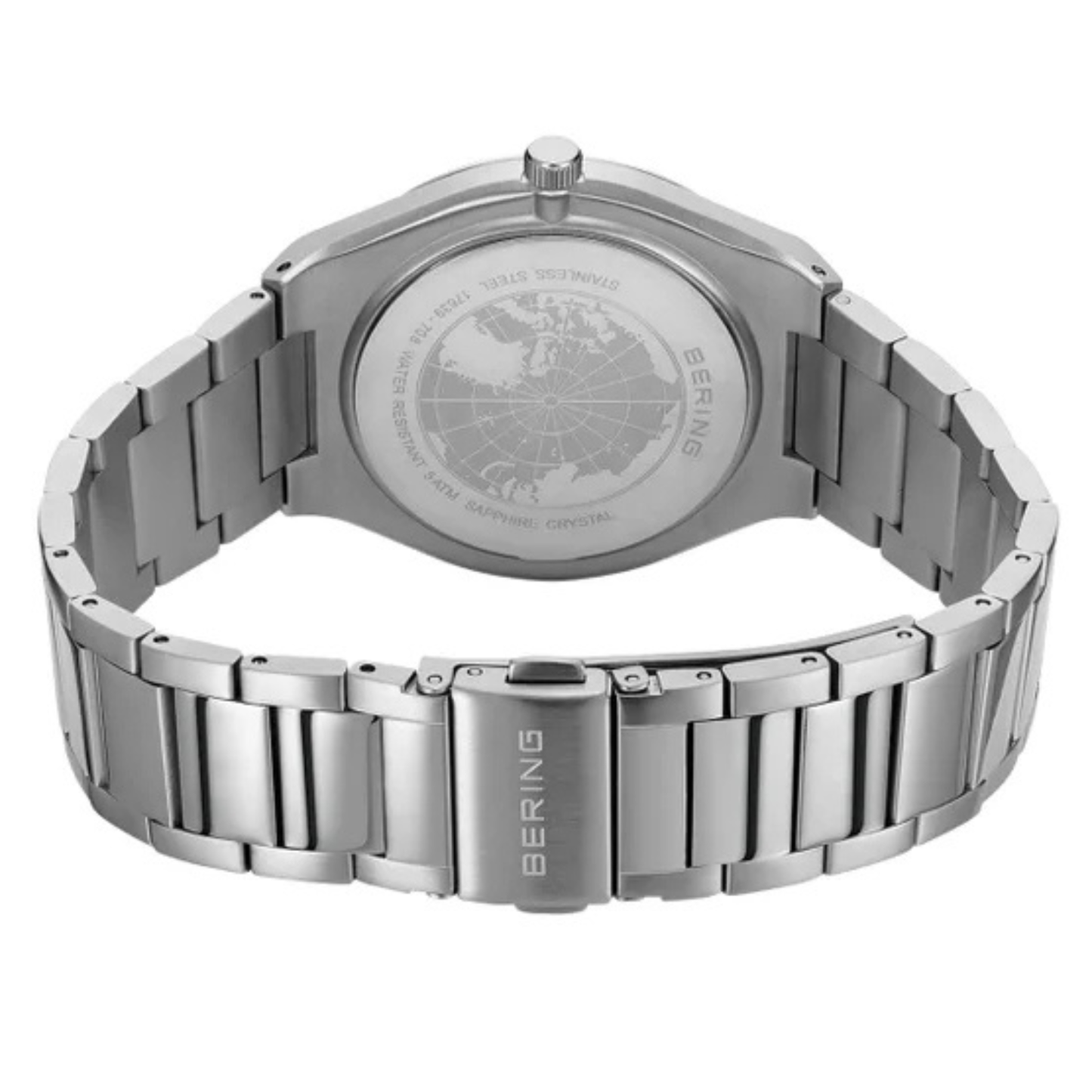 BERING - Montre pour Homme-Mens-Watch-Argent-Vert-Silver-Green-Modele-Model-17639-708-costco-1961619