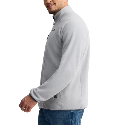AUCLAIR - Veste à Fermeture Éclair pour Homme-men's-full-zip-fleece-jacket-costco-1706482-gris-grey-2