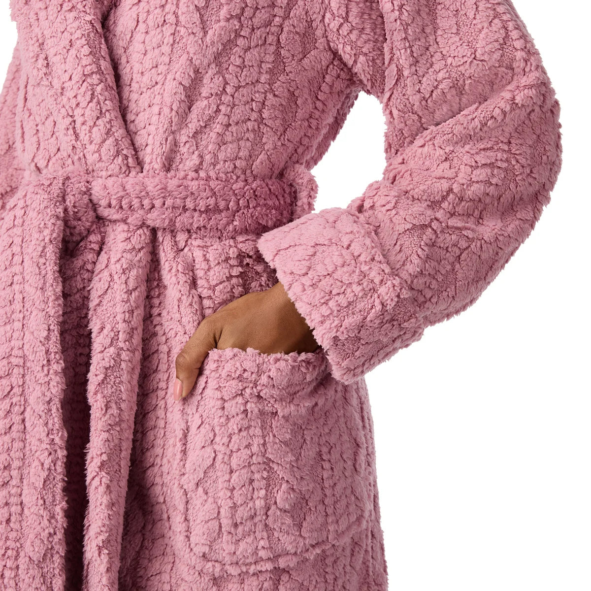 ROOM SERVICE - Peignoir Portefeuille pour Femme-wrap-robe-women's-costco-1918405-rose-pink-6