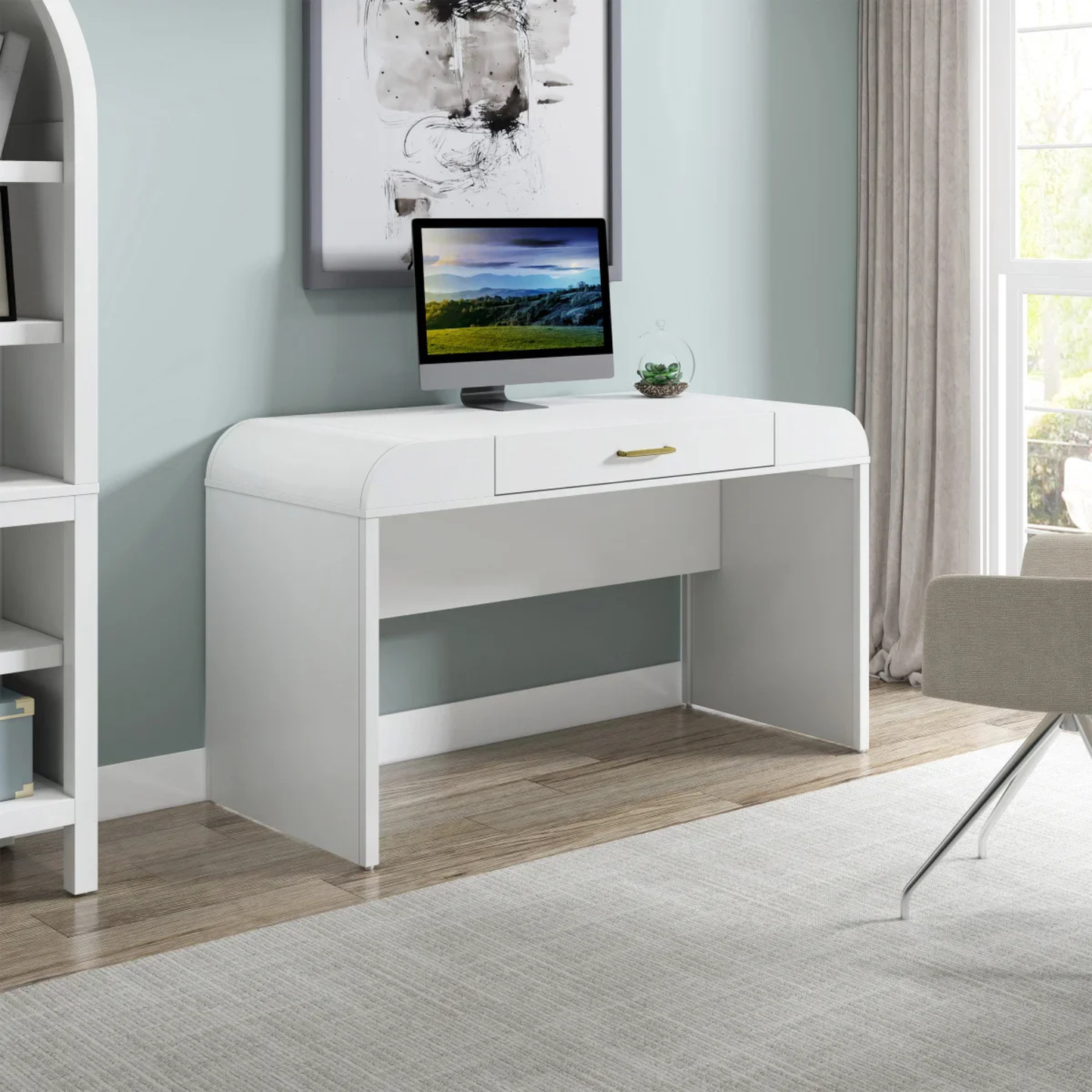 TRESANTI - Bureau de Travail Blanc-white-writing-desk-costco-1783035