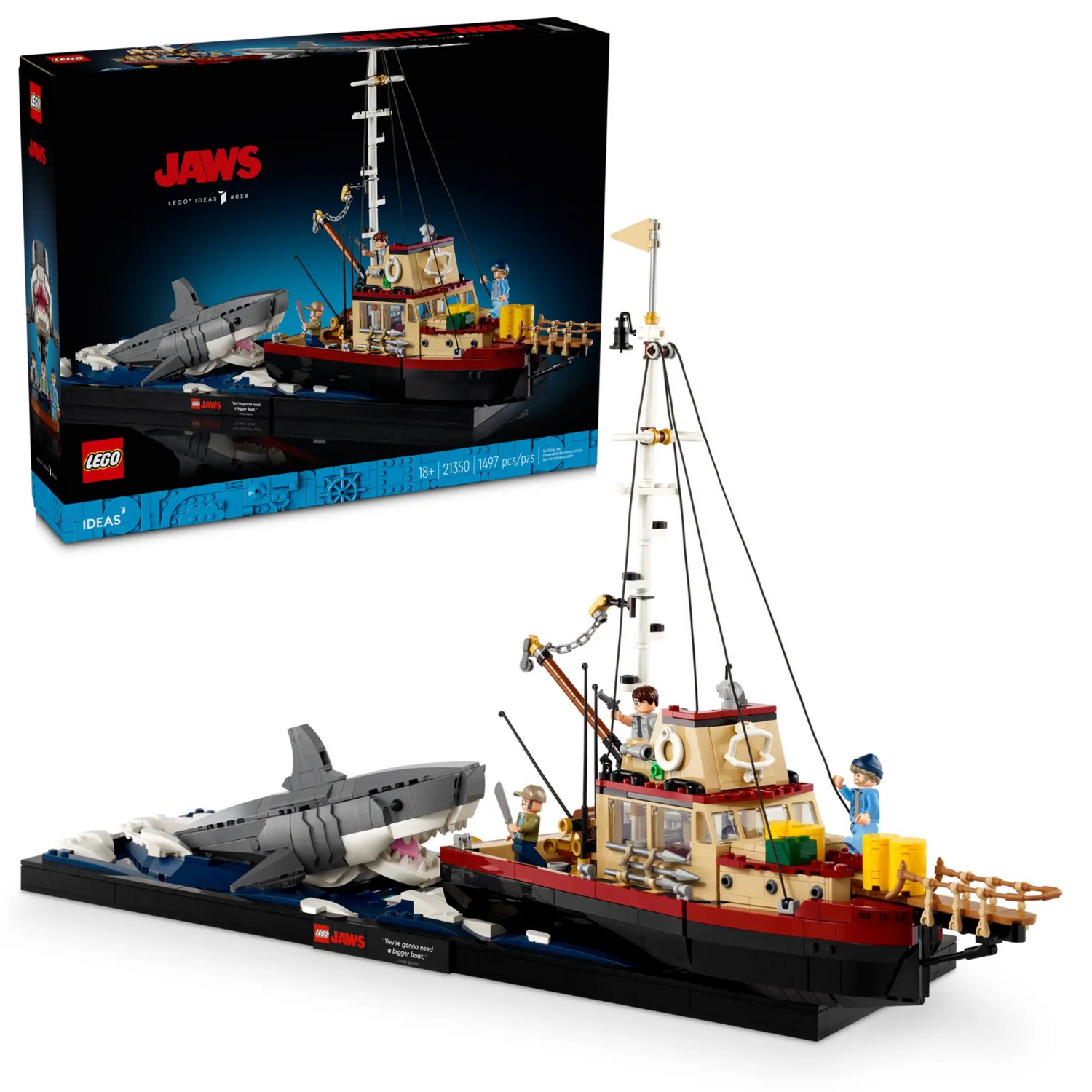 LEGO - Les Dents de la Mer Ideas 21350-jaws-costco