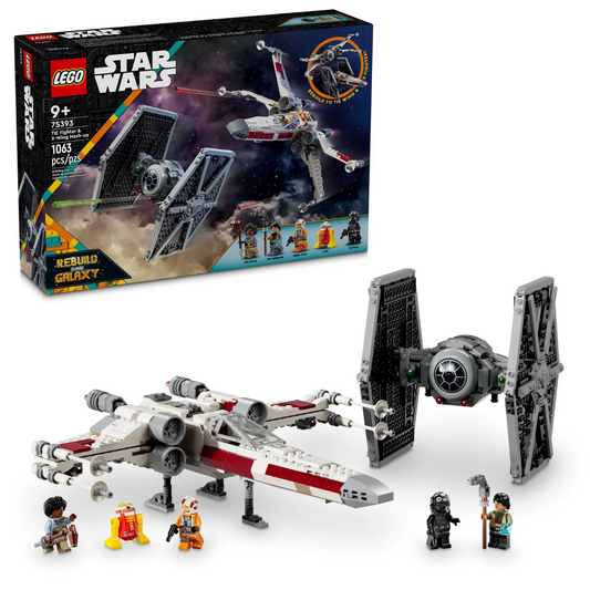 LEGO - La Fusion du Chasseur TIE et du X-Wing Star Wars 75393-mash-up-&-fighter