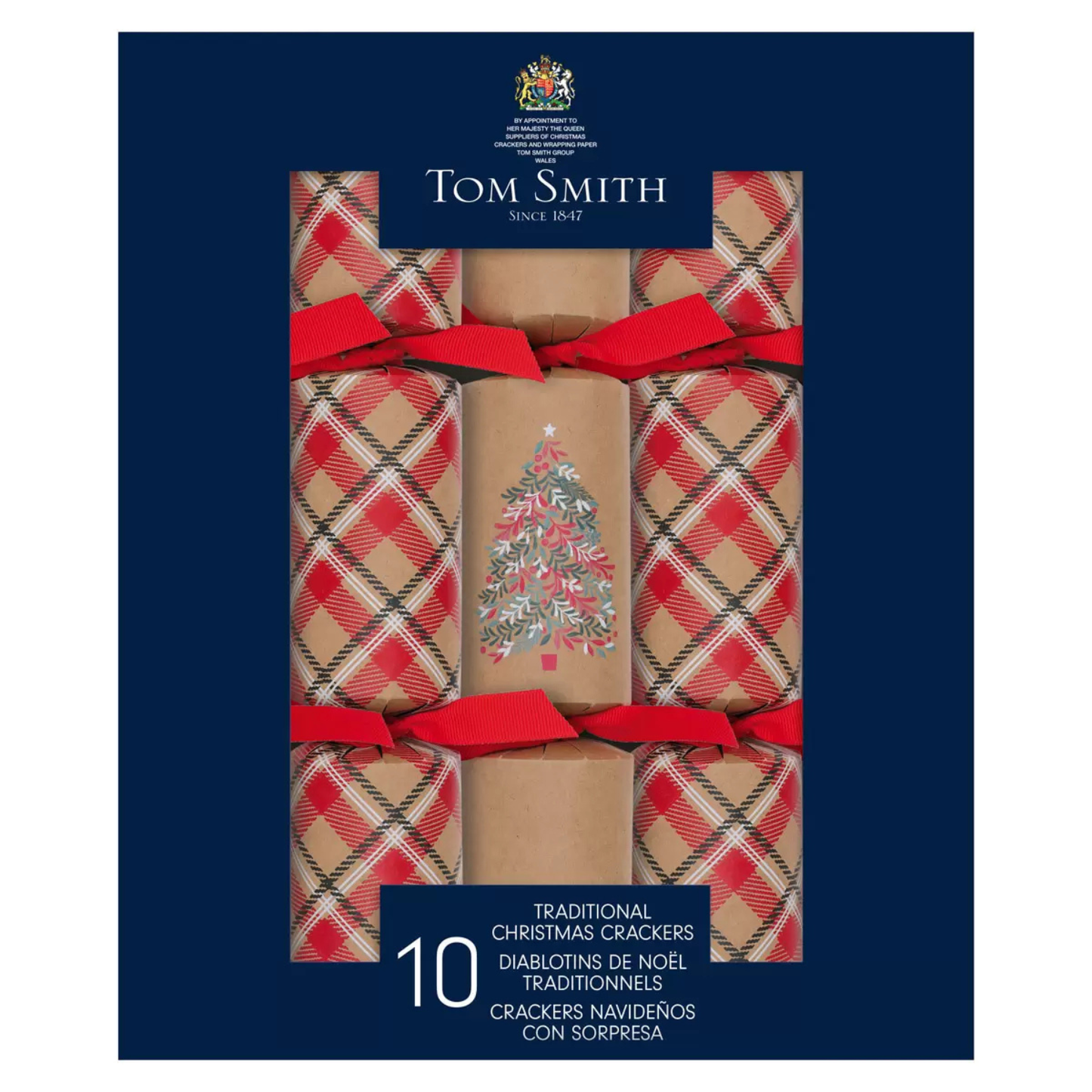 TOM SMITH - Paquet de 10 Diablotins de Noël Traditionnels-rouge-red-costco-138965