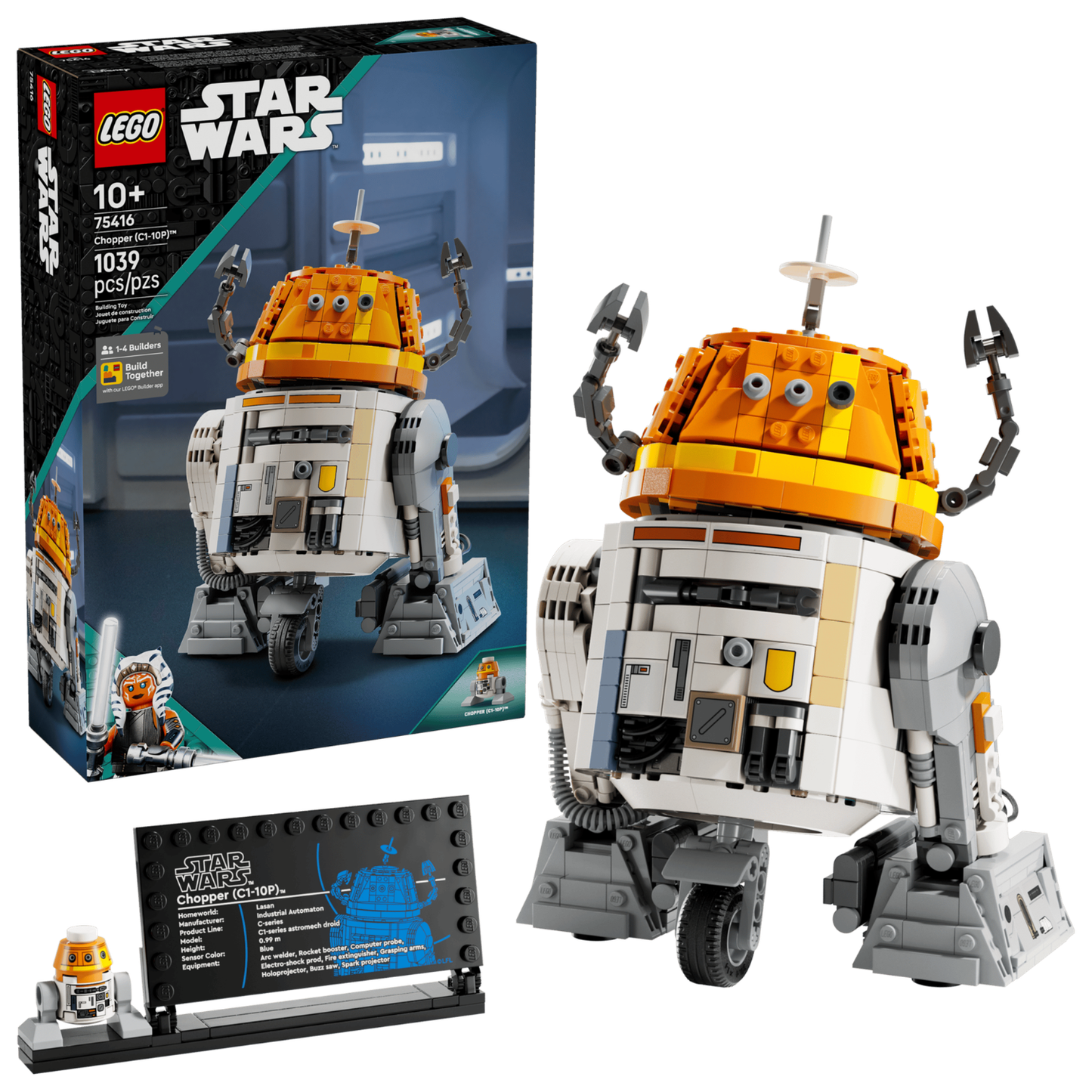 LEGO - Le Droïde Astromécano Chopper (C1-10P) Star Wars 75416 *Boite Endommagée*