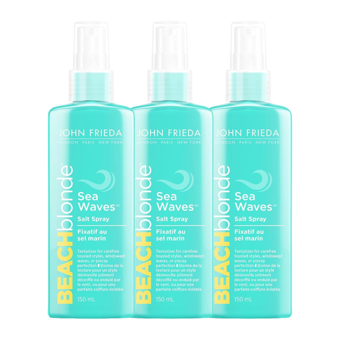 JOHN FRIEDA - Paquet de 3 Fixatifs au Sel Marin Beach Blonde Sea Waves-salt-spray-pack-costco-1954806