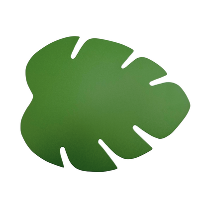 napperon-feuille-similicuir-faux-cuir-leather-leaf-vert-green