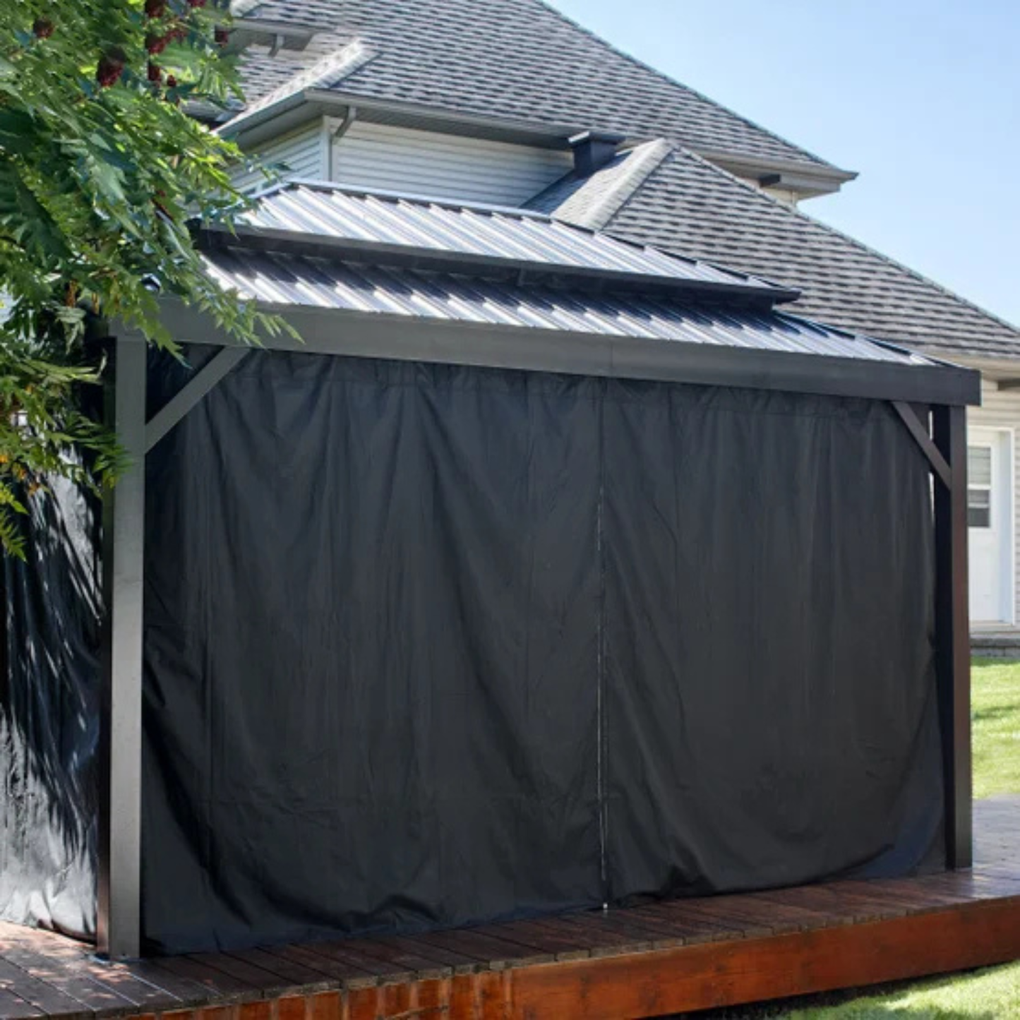SOJAG - Gazebo avec Moustiquaire et Rideaux de 10 x 14 pi Alma-mosquito-netting-curtains-costco-1887930-3