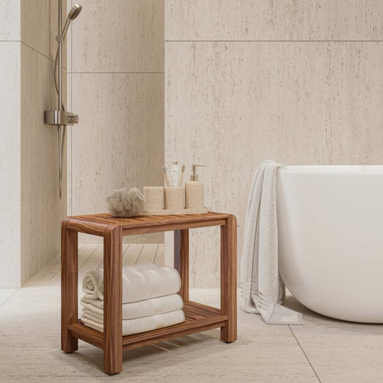 TEAK HAUS - Banc de Douche-shower-bench-costco-1856257-4