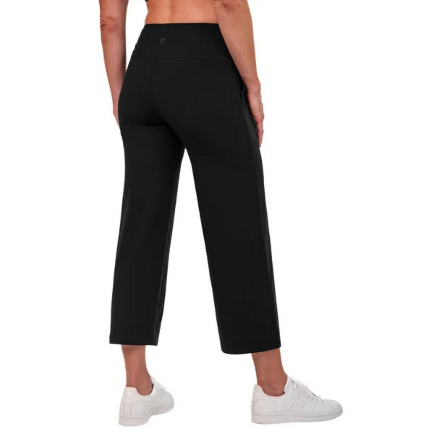 TUFF VEDA - Pantalon Court à Jambe Large pour Femme-CROP-PANTS-WIDE-LEG-WOMEN'S-COSTCO-1859680-NOIR-BLACK-2