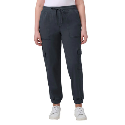 SLENDID - Pantalon Cargo pour Femme-Womens-Cargo-jogger-Noir-Black-1915720-1926591