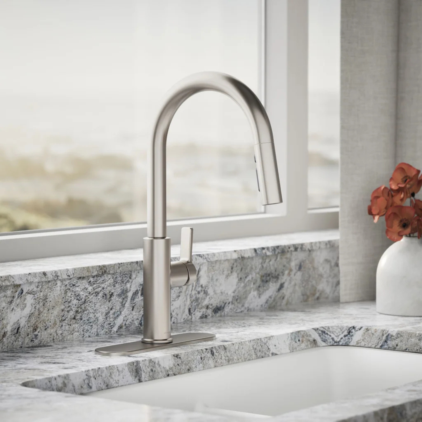 KOHLER - Robinet de Cuisine Rétractable Rodean-pull-down-kitchen-faucet-costco-acier-inoxydable-stainless-steel-costco-1806389