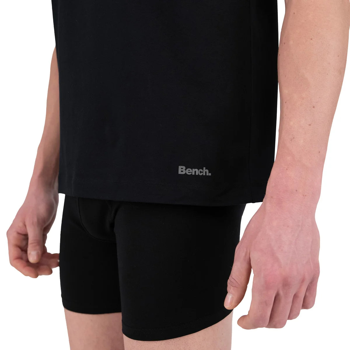 BENCH - Paquet de 4 T-Shirt à Col en V pour Homme-men's-v-ceck-t-shirts-pack-costco-1377770-black-noir-4