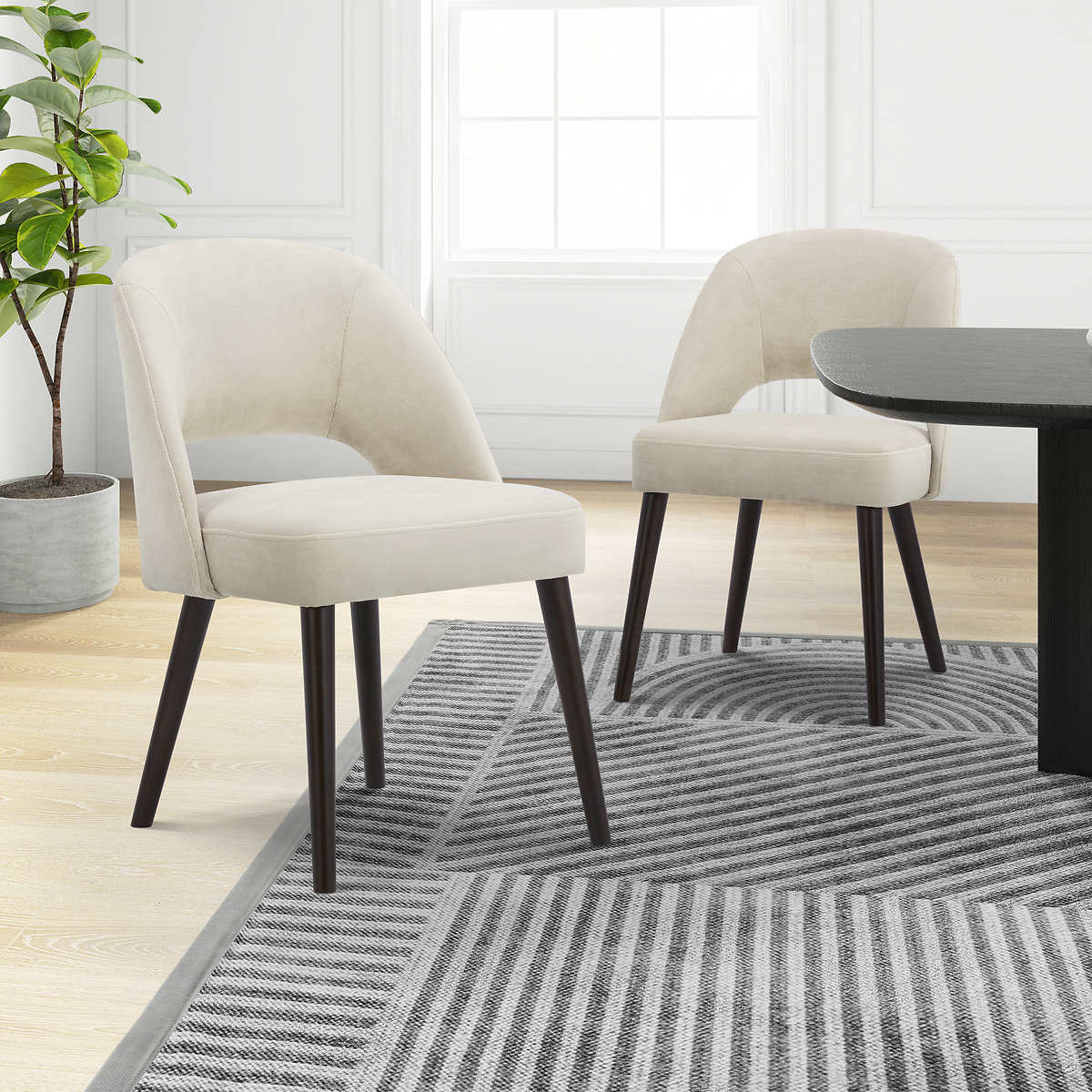 GILMAN CREEK FURNITURE - Ensemble de 2 Chaises de Salle à Manger en Tissu-2-PACK-FABRIC-DINING-CHAIR-COSTCO-1657751-beige