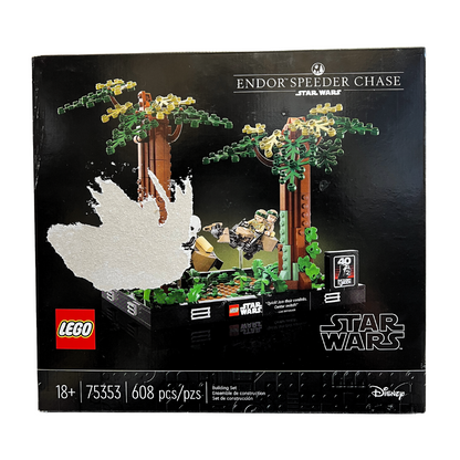 LEGO - Diorama de La poursuite en Speeder à Endor Star Wars 75353 *Boite Endommagée*
