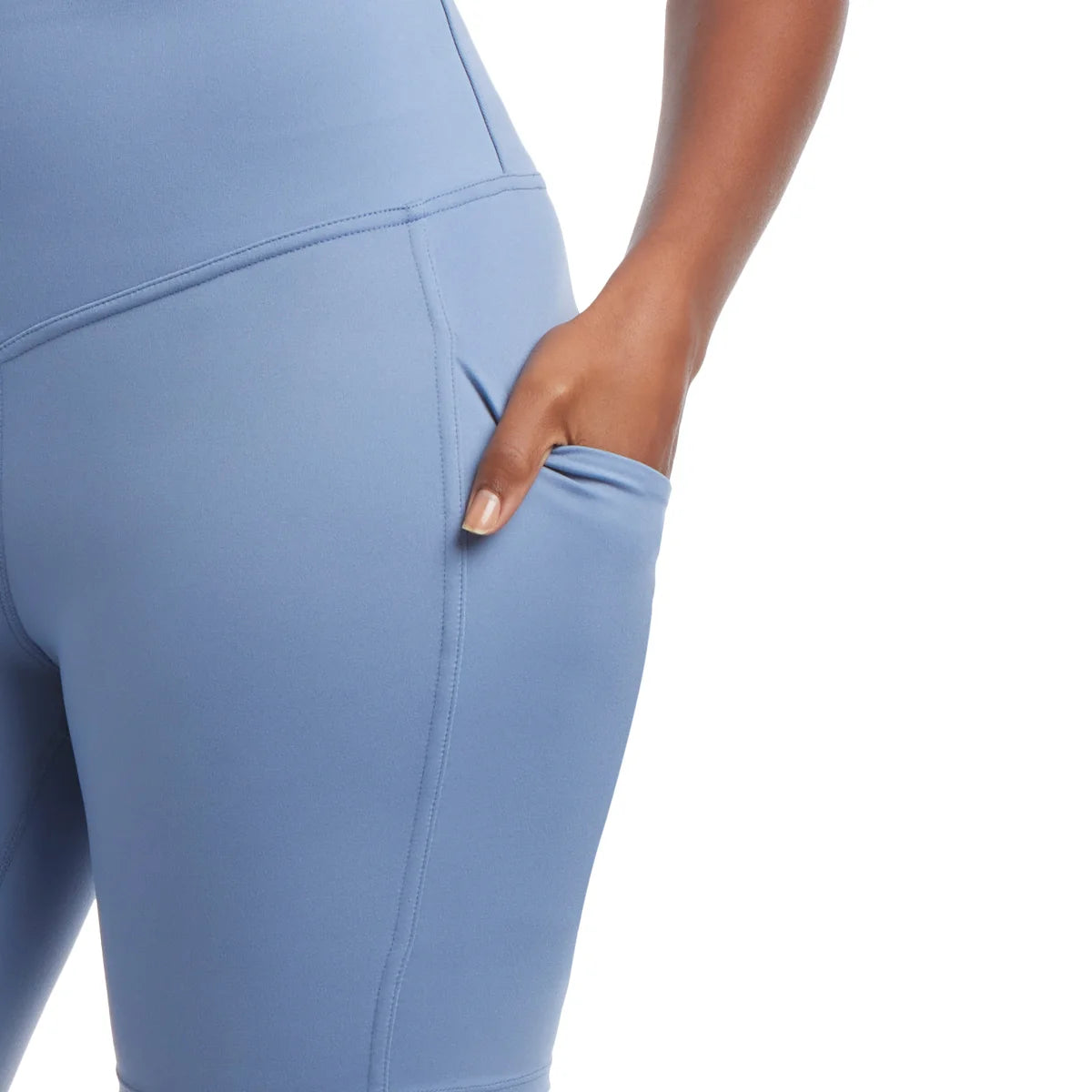 DANSKIN - Cuissard d'Entrainement pour Femme-women's-bike-short-costco-1872377-bleu-blue-4