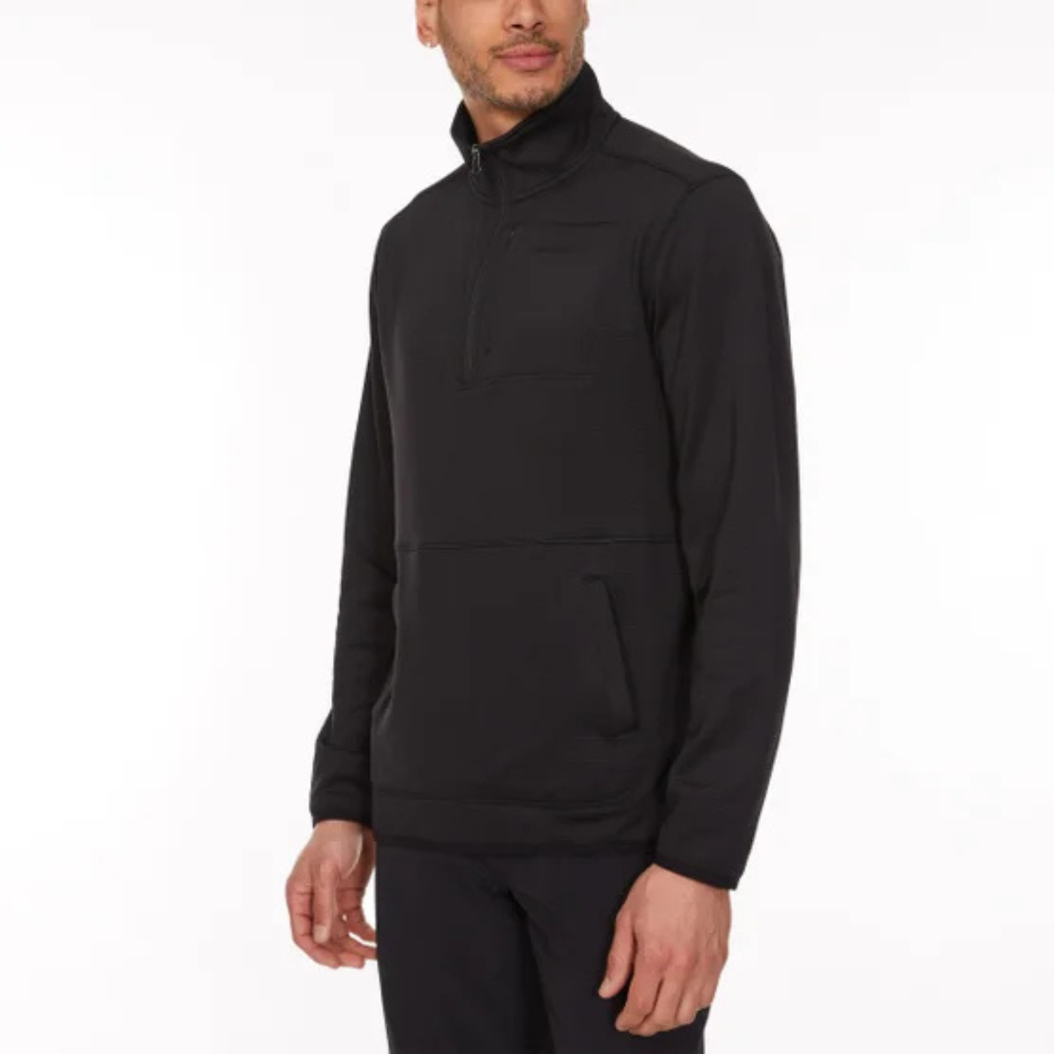 MERRELL - Chandail à Fermeture à Glissière un Quart pour Homme-Mens-1/4-Zip-Fleece-Sweater-Noir-Black-1926590-1962342