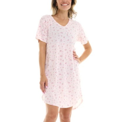 FLORA NIKROOZ - Ensemble de 2 Robes de Nuit pour Femme-Womens-2-Pack-Sleep-Dress-Rose-Noir-Pink-Black-2765220-1978785