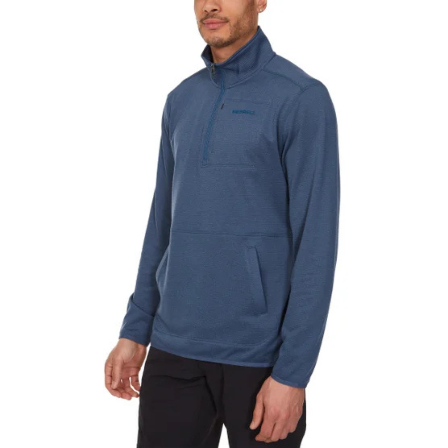 MERRELL - Chandail à Fermeture à Glissière un Quart pour Homme-Mens-1/4-Zip-Fleece-Sweater-Bleu-Blue-1926590-1962346