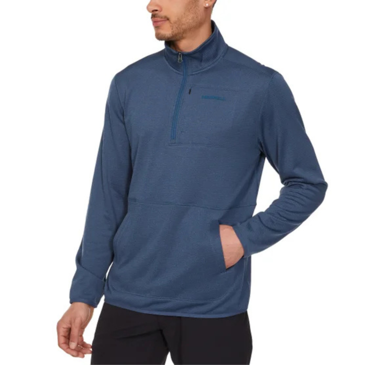 MERRELL - Chandail à Fermeture à Glissière un Quart pour Homme-Mens-1/4-Zip-Fleece-Sweater-Bleu-Blue-1926590-1962346