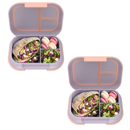 BENTGO - Ensemble de 2 Boites à Lunch Étanches Chill XL-leak-proof-lunch-box-set-pack-costco-1962134-Lavende-Mauve-Pêche-Lavender-Purple-Peach