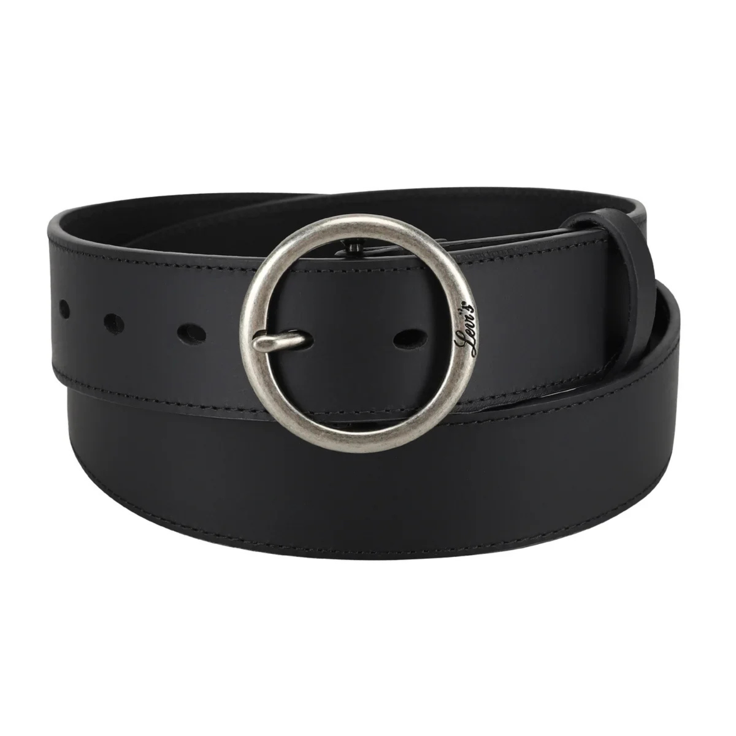 LEVI'S - Ceinture en cuir pour Femme-Womens-Leather-Belt-Noir-Black-1955336-1974935