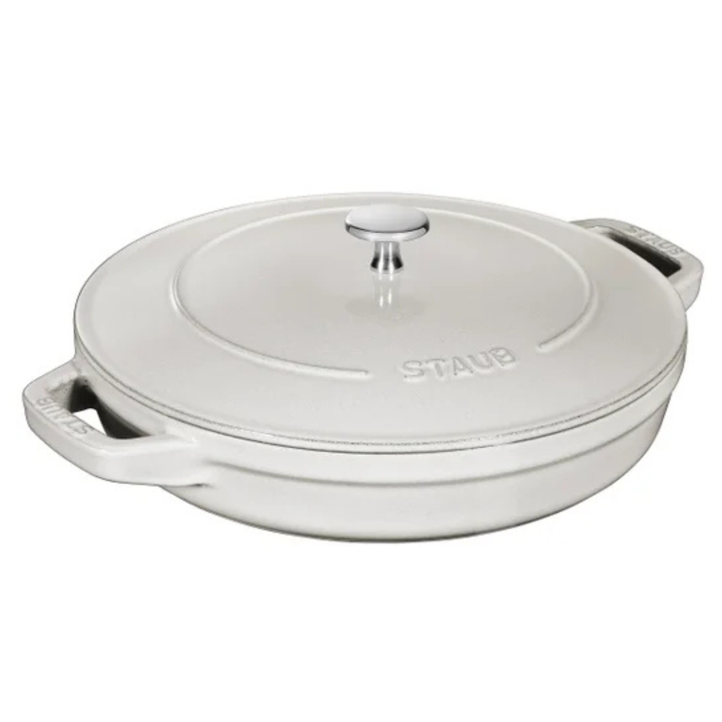 STAUB - Ensemble de Cocottes en Fonte Empilable, 4 Pièces *Boite Ouverte*-stackable-cast-iron-dutch-oven-set-piece-costco-1777875-modele-model-1010892-Truffe-blanche-White-truffle