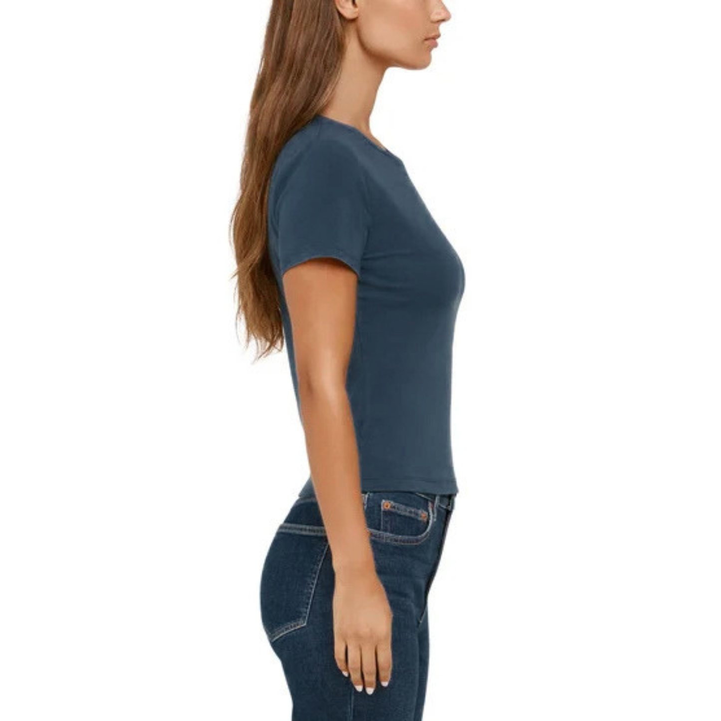 BANANA REPUBLIC - Paquet de 2 Chandails Manches Courtes pour Femme-womens-2-pack-Short-Sleeve-T-Shirt-Bleu-Marine-Gris-Blue-Navy-Grey-1975770-1982716