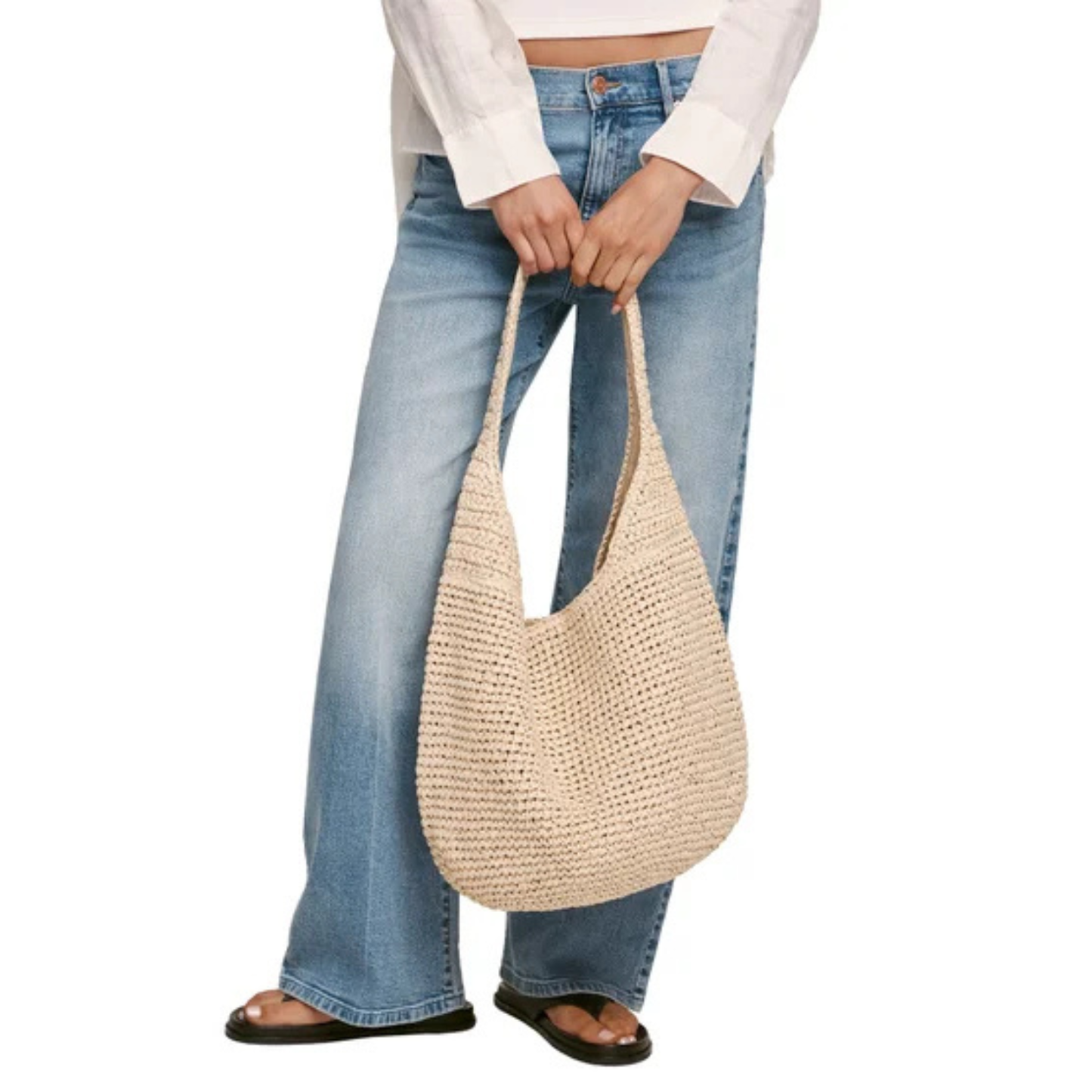 BANANA REPUBLIC -  Sac Fourre-Tout en Raphia-Raffia-tote-bag-Beige-Naturelle-Natural-1966925-1041711