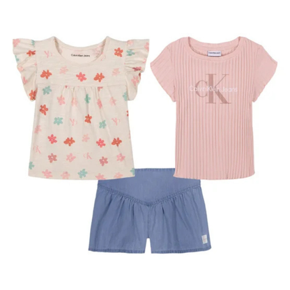 CALVIN KLEIN - Ensemble 3 Pièces pour Fille-Girls-3-piece-Set-Beige-8324400