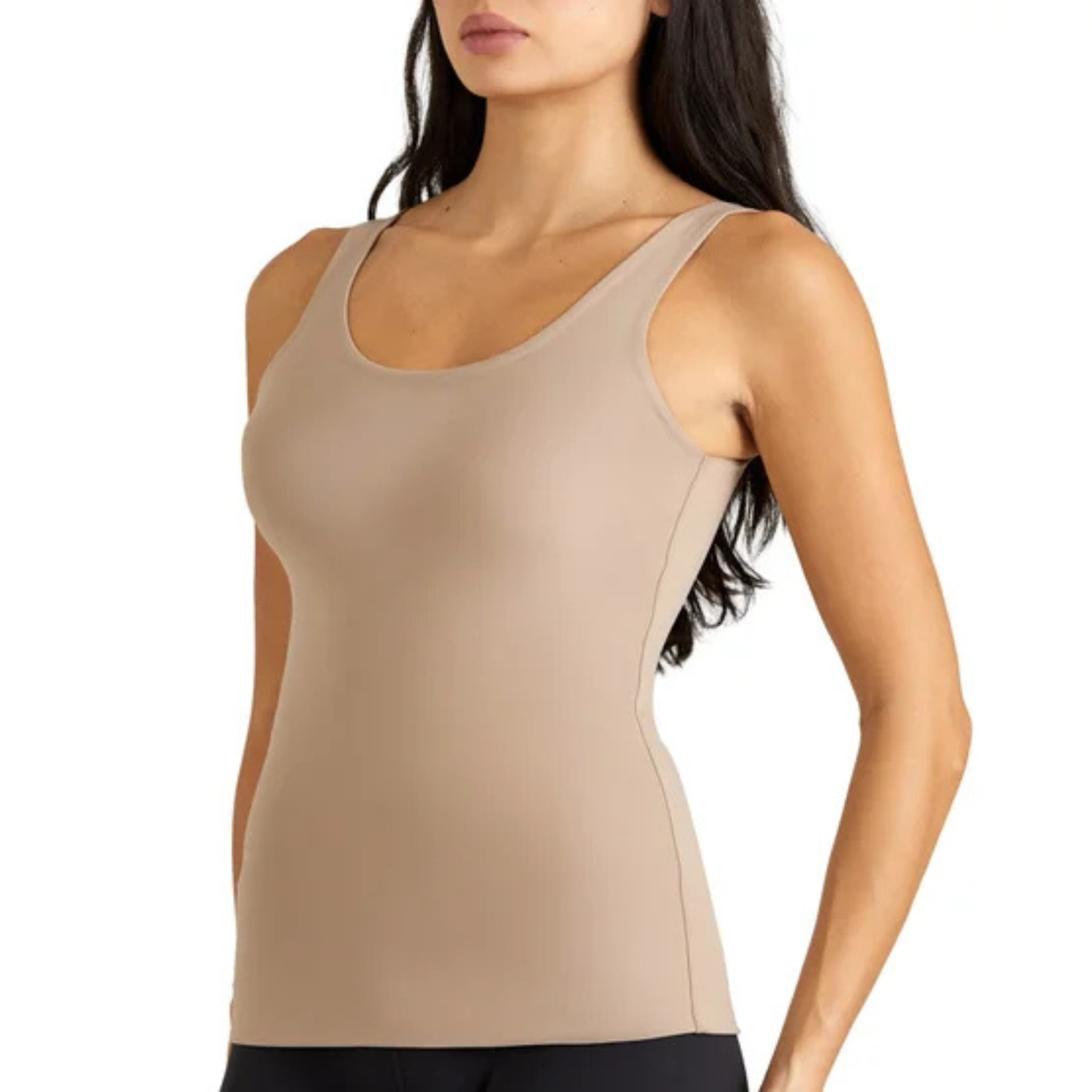 FRANK AND OAK - Paquet de 2 Camisoles Galbantes pour Femme-Womens-Smoothing-Contour-Tank-2-Pack-Beige-Marine-Tan-Navy-3966509-1963791