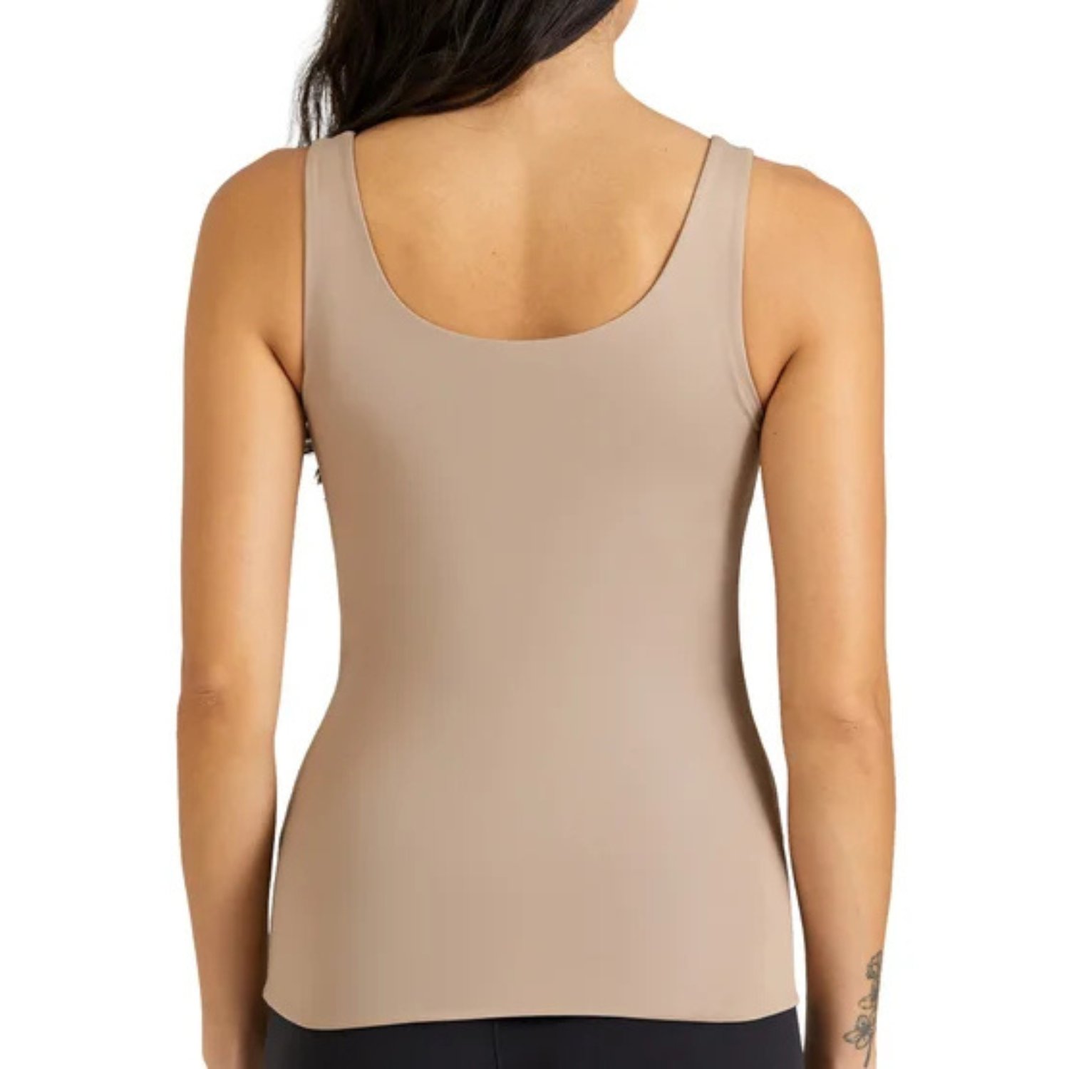 FRANK AND OAK - Paquet de 2 Camisoles Galbantes pour Femme-Womens-Smoothing-Contour-Tank-2-Pack-Beige-Marine-Tan-Navy-3966509-1963791
