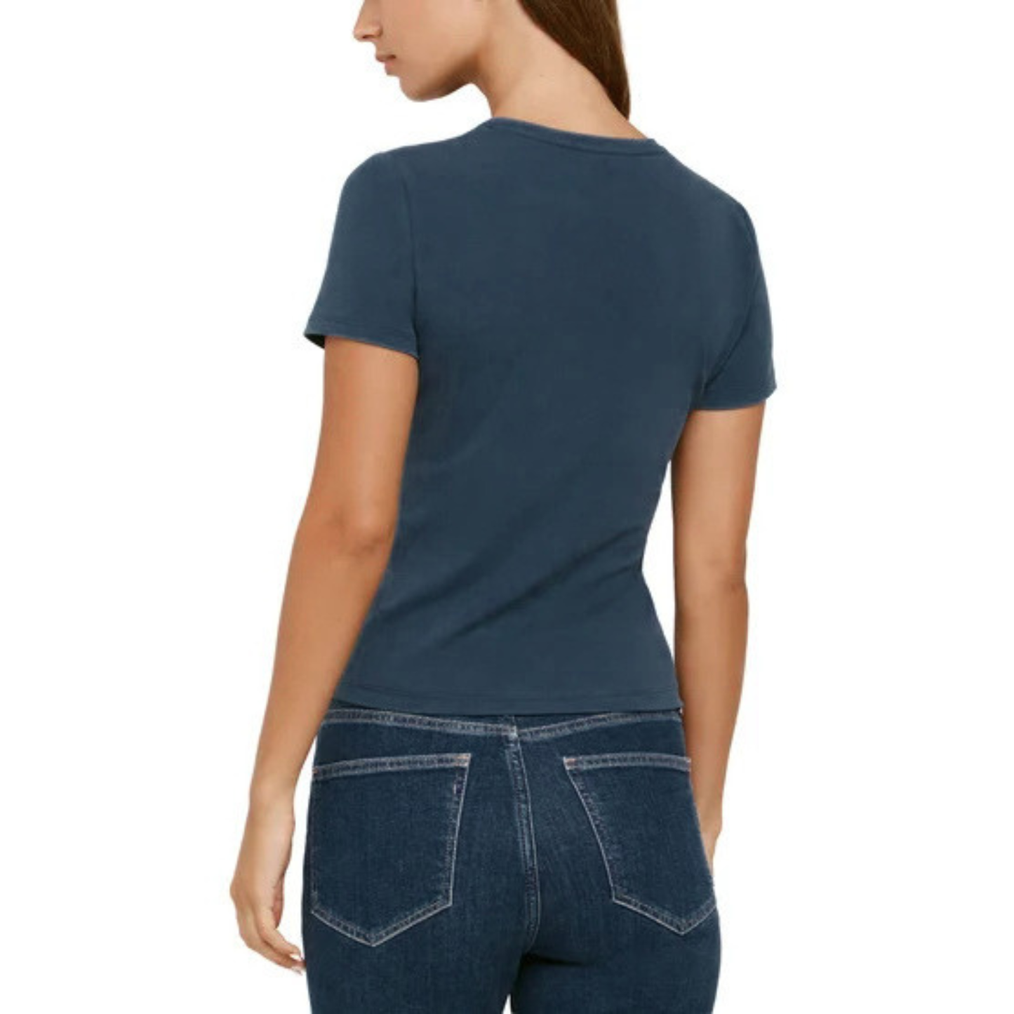 BANANA REPUBLIC - Paquet de 2 Chandails Manches Courtes pour Femme-womens-2-pack-Short-Sleeve-T-Shirt-Bleu-Marine-Gris-Blue-Navy-Grey-1975770-1982716