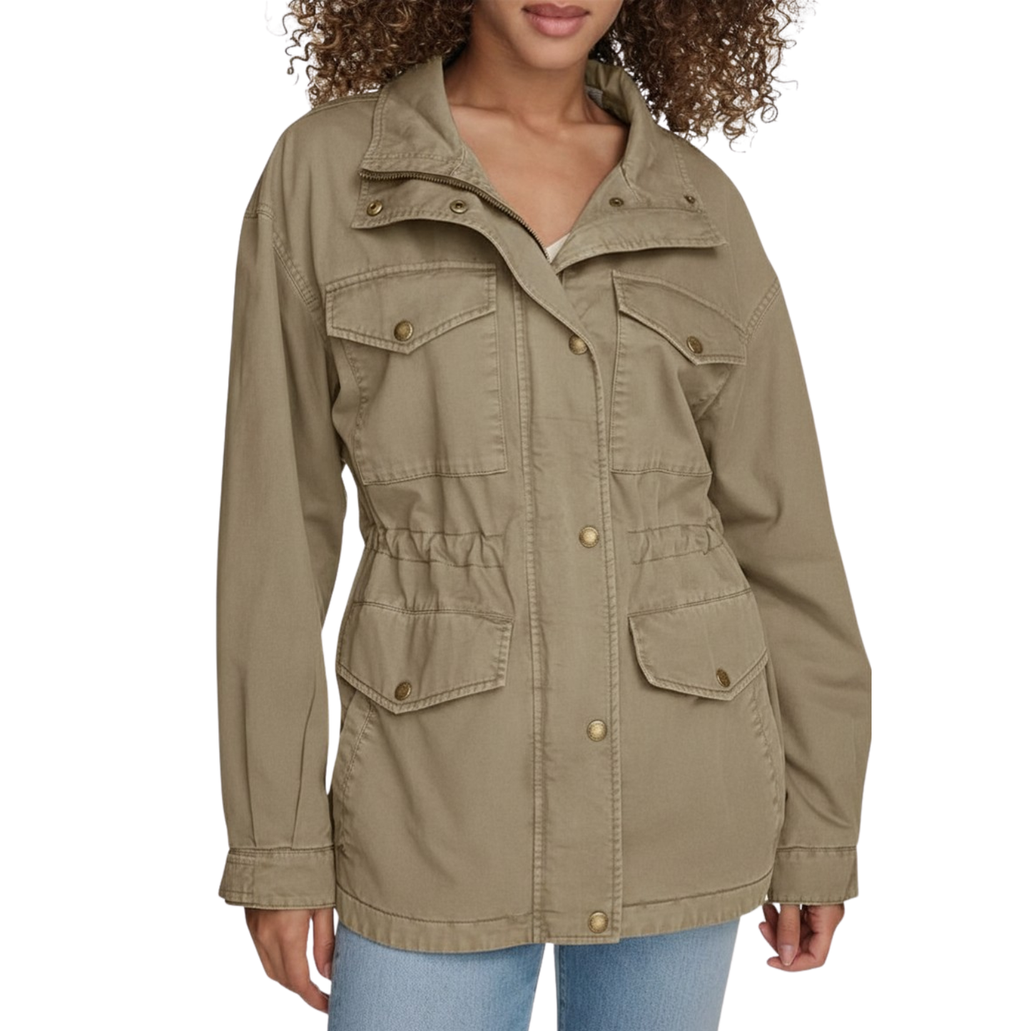 LEVI'S - Veste en Toile pour Femme-Womens-Utility-Jacket-Beige-3168002