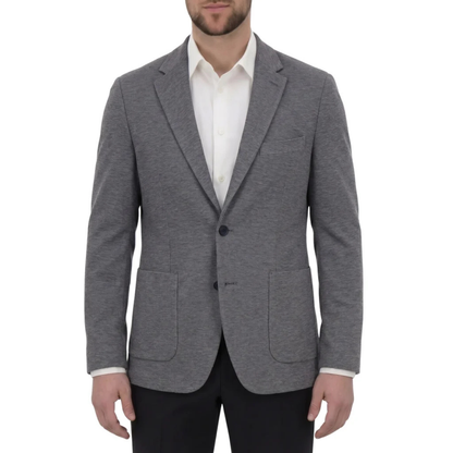 VICTOR EMMANUEL - Veston de Sport en tricot pour Homme-Mens-Knit-Sport-Blazer-Gris-Grey-1998033-1998027