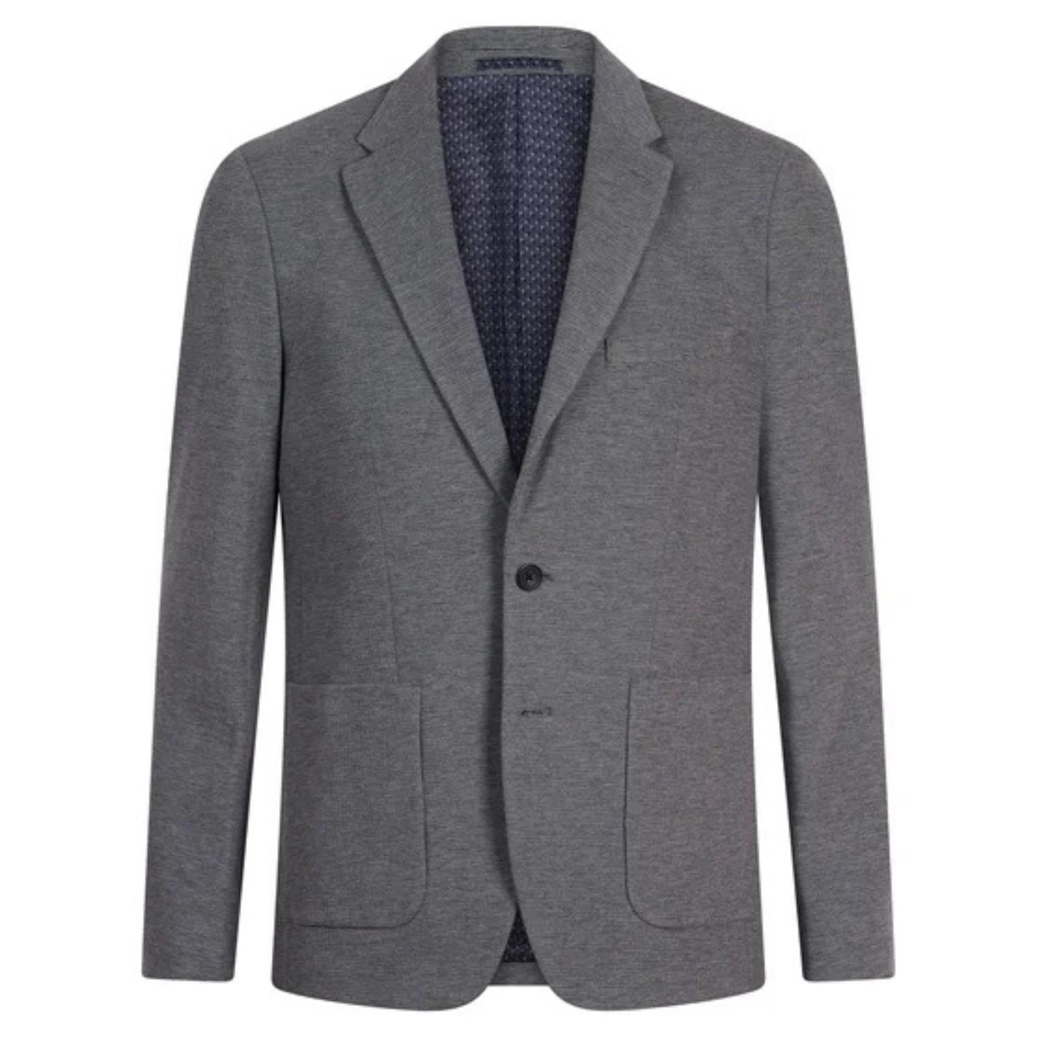 VICTOR EMMANUEL - Veston de Sport en tricot pour Homme-Mens-Knit-Sport-Blazer-Gris-Grey-1998033-1998027
