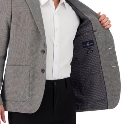 VICTOR EMMANUEL - Veston de Sport en tricot pour Homme-Mens-Knit-Sport-Blazer-Gris-Grey-1998033-1998027