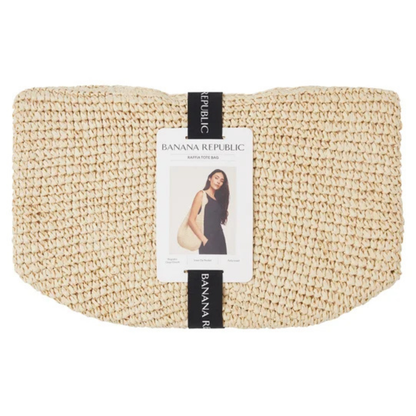 BANANA REPUBLIC -  Sac Fourre-Tout en Raphia-Raffia-tote-bag-Beige-Naturelle-Natural-1966925-1041711