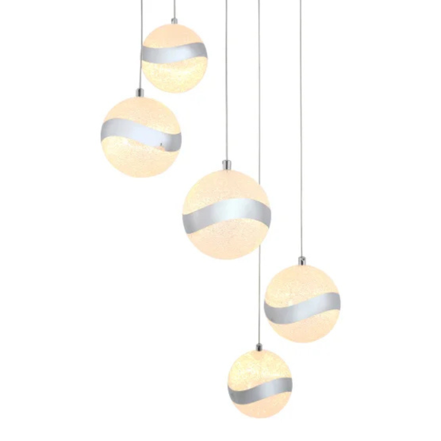 ARTIKA -  Luminaire à DEL à 5 Lumières Wavey 5-light-led-pendant-fixture-1419722