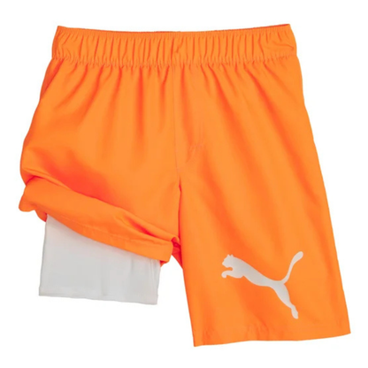 PUMA - Ensemble 2 Pièces Maillot Dermoprotecteur pour Garçon-Boys-rashguard-swin-set-2-piece-Orange-Turquoise-7325501-1969743