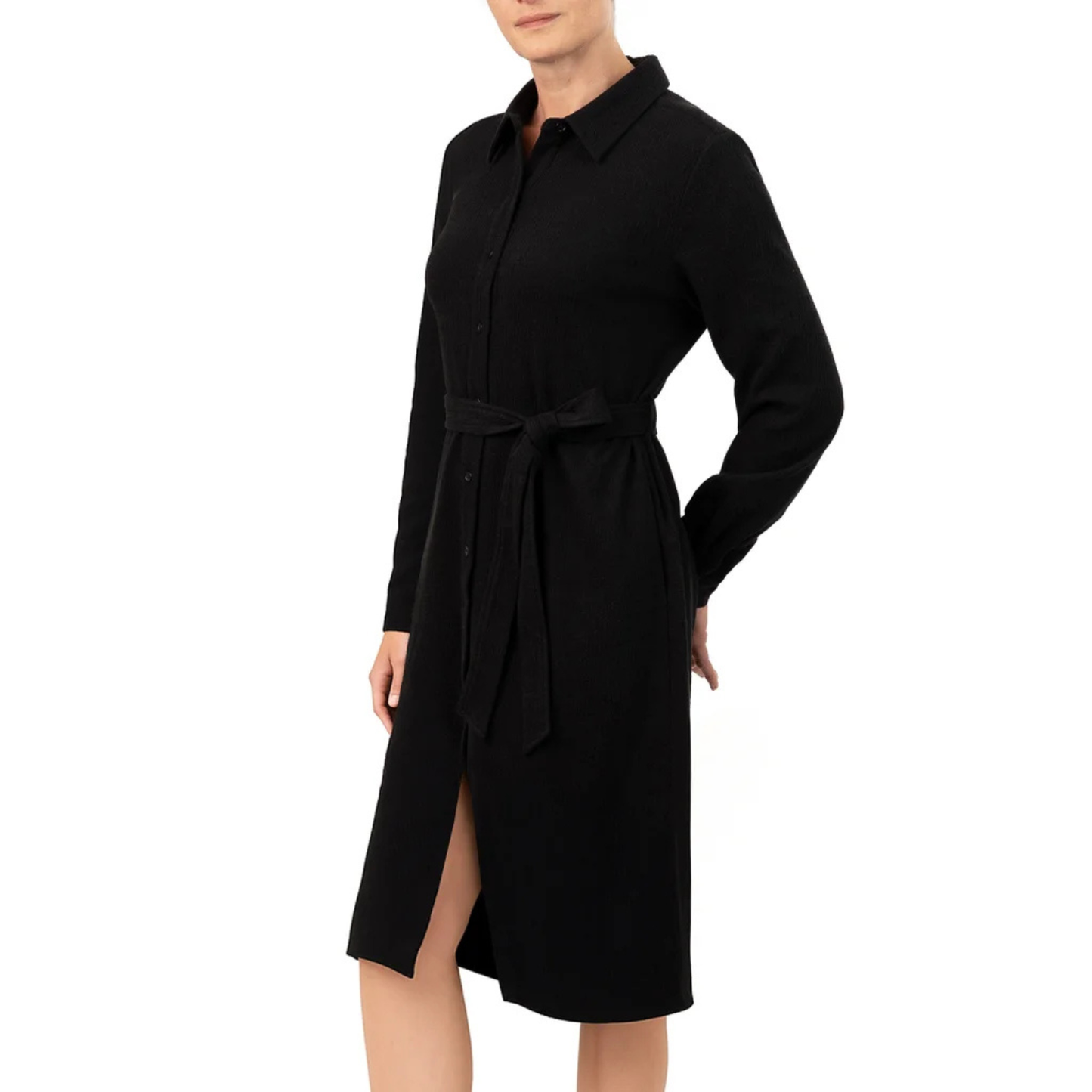 KERSH - Robe à Manches Longues pour Femme-Womens-Long-Sleeve-Dress-Noir-Black-1942127-1942122