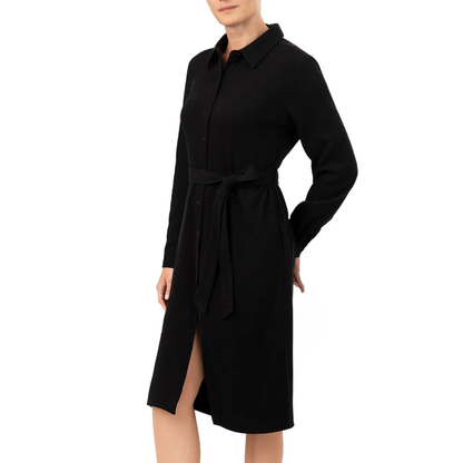 KERSH - Robe à Manches Longues pour Femme-Womens-Long-Sleeve-Dress-Noir-Black-1942127-1942122