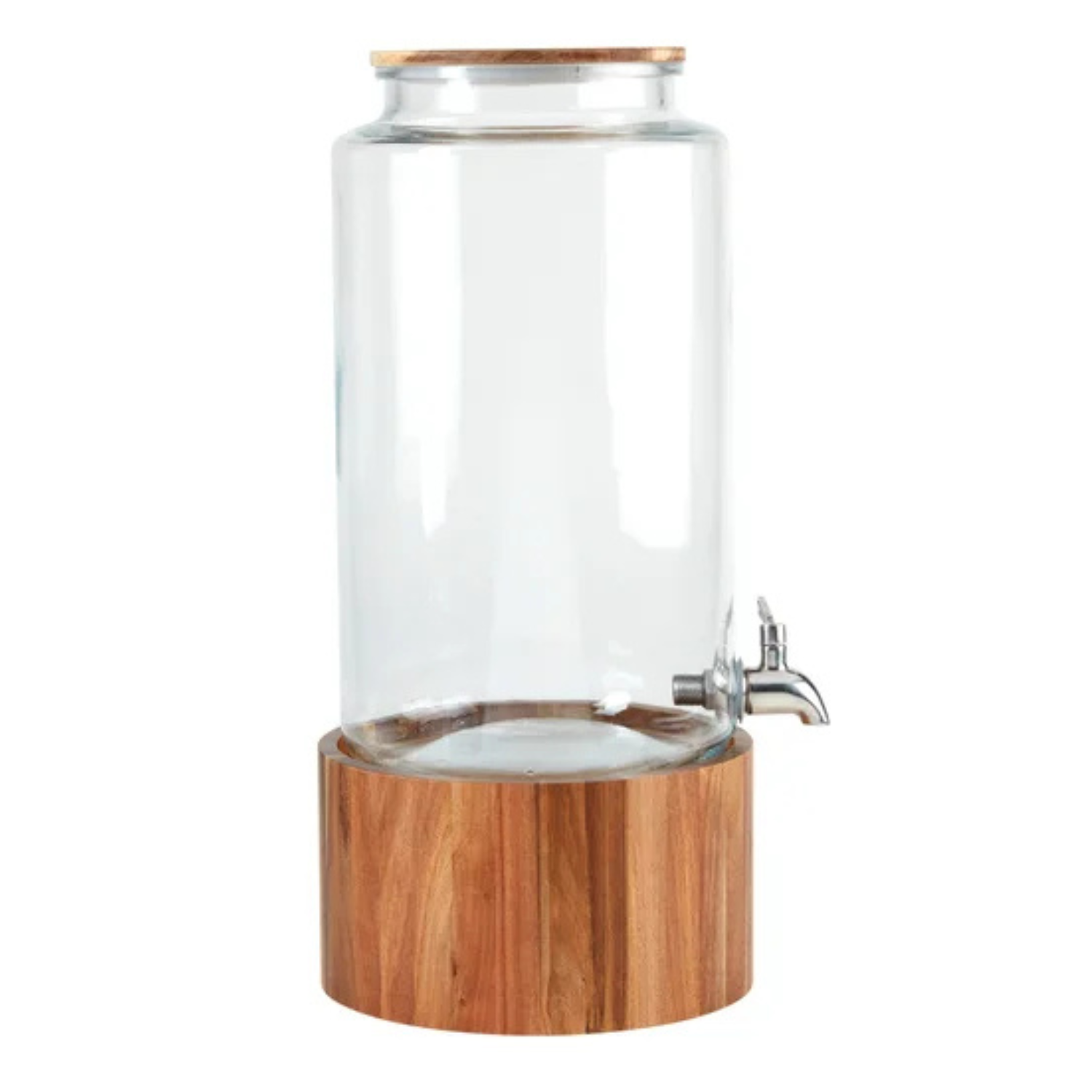 STUDIO TU - Distributeur de Boissons en Verre de 8,3 L-avec-support-en-bois-d'acacia-2,2G-Glass-Drink-Dispenser-with-acacia-wood-stand-1796162