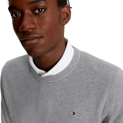TOMMY HILFIGER - Chandail Col Rond pour Homme-Mens-Crewneck-Gris-Grey-1719895