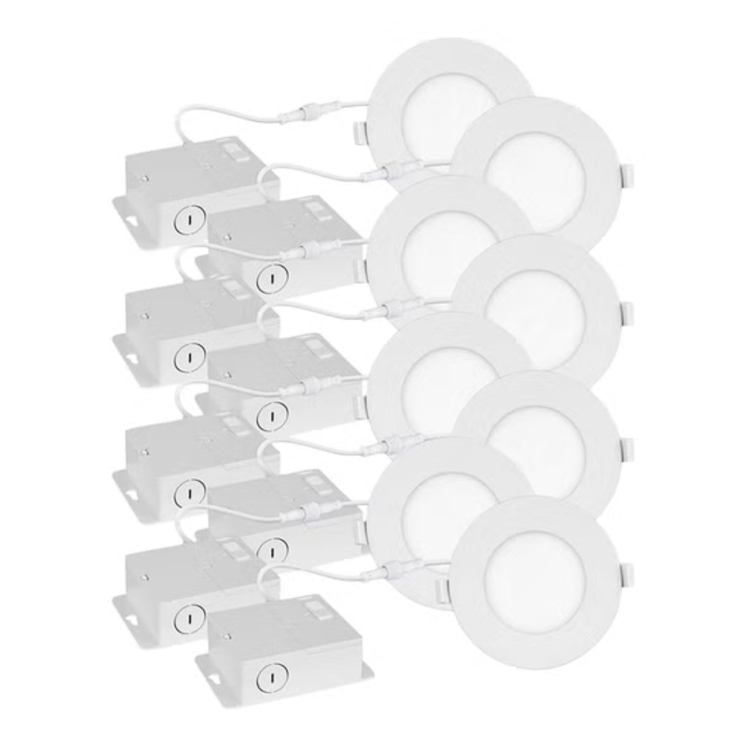 LUMINUS ELITE - Paquet de 8 Panneaux à DEL avec Boite de Jonction Détachée 10 cm-8-pack-LED-Panel-With-Detached-Junction-Box-4-po-in-5850008
